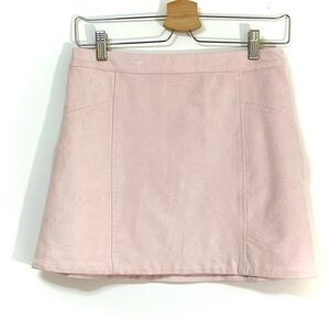 Abercrombie & Fitch Mini Skirt Vegan Suede Pink size 2